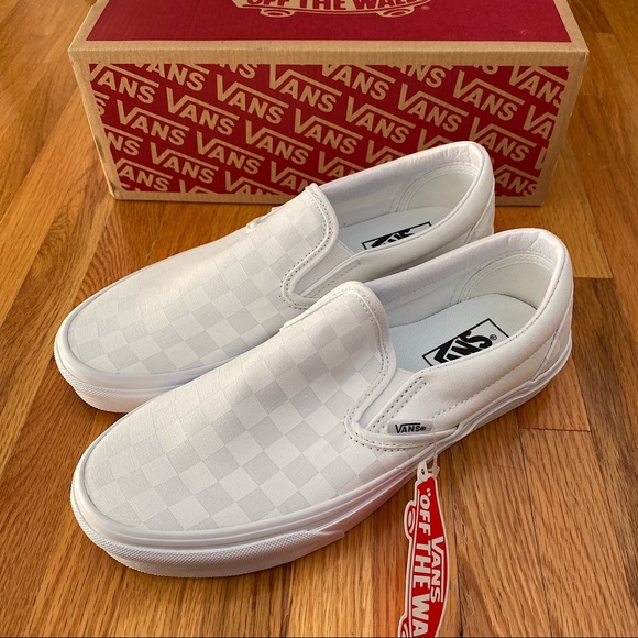 Vans Checkerboard Classic Slip On Women’s Sneakers - Picture 2 of 6